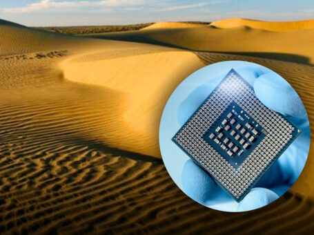 Thar sand computer chip